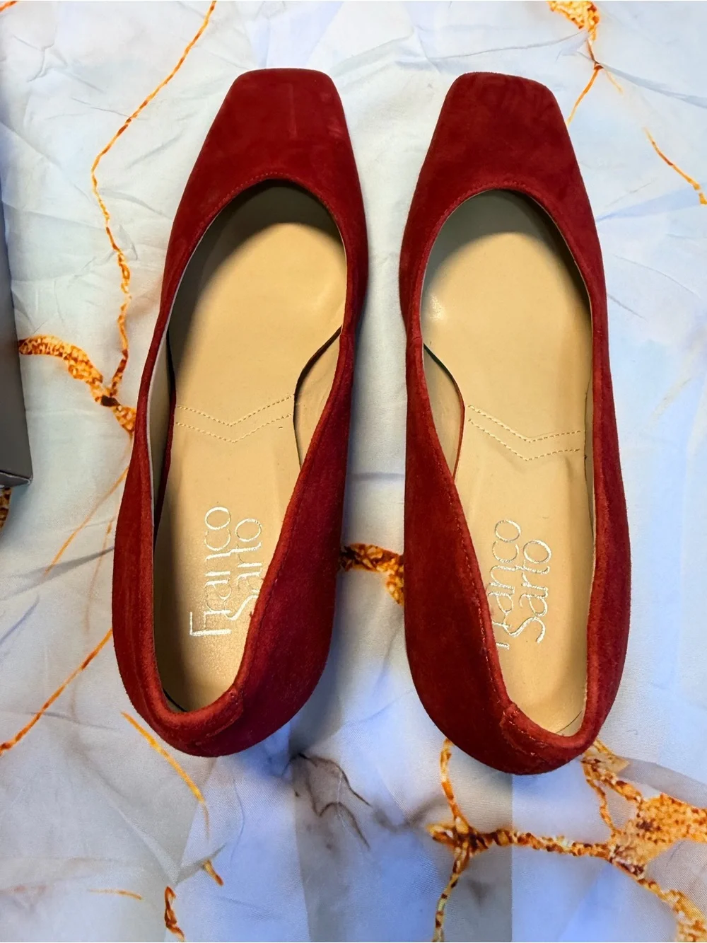Franco Sarto Pisa Deep red heels size 8